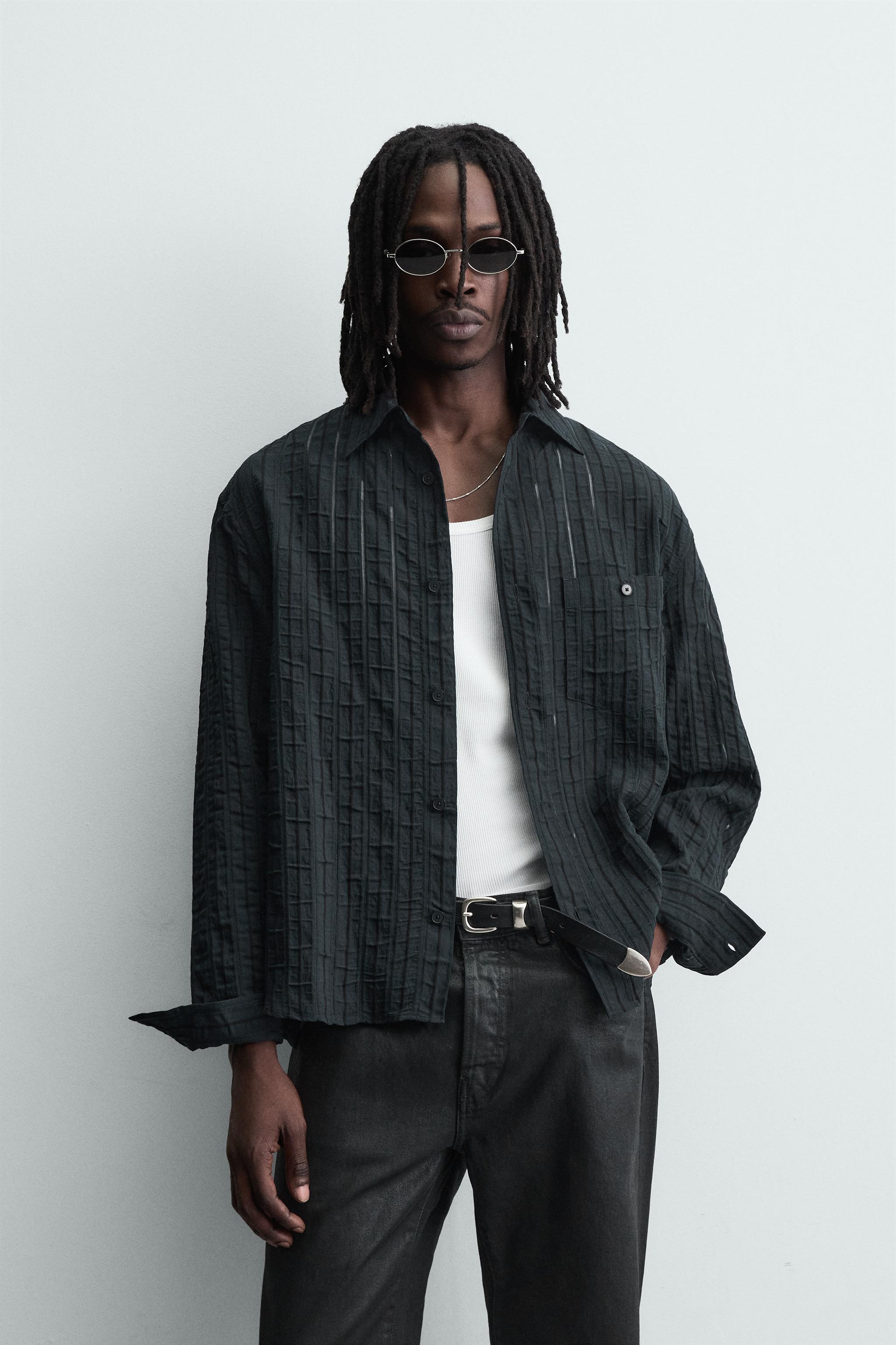 STRIPED JACQUARD SHIRT